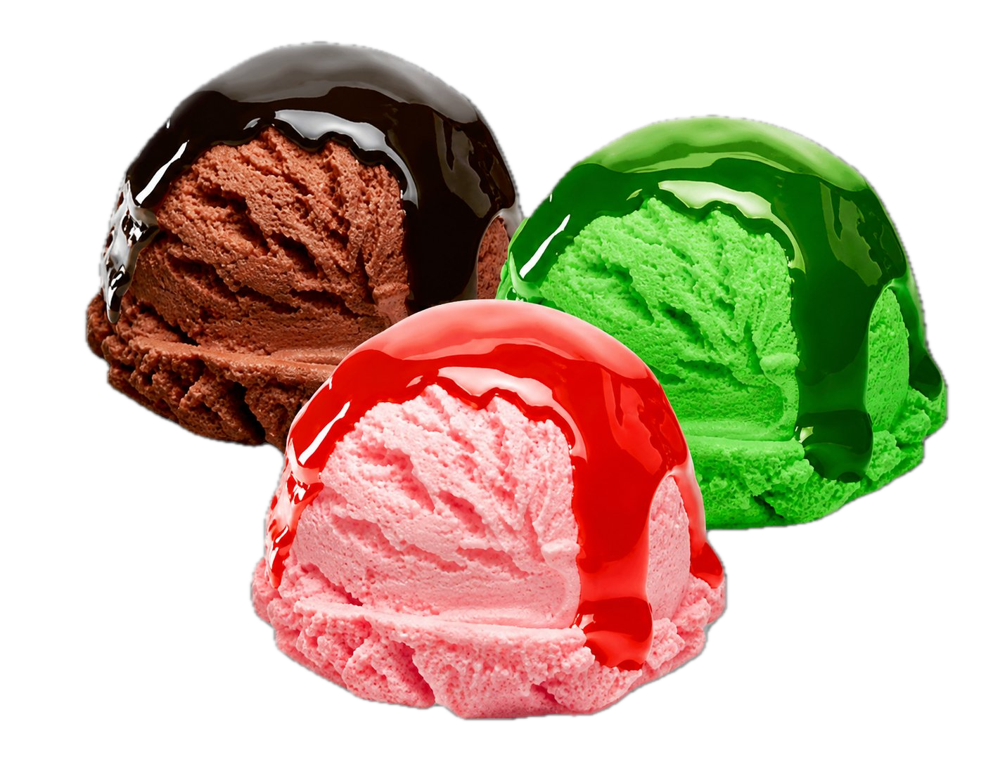 Drie ijsbollen van IJsmeesters